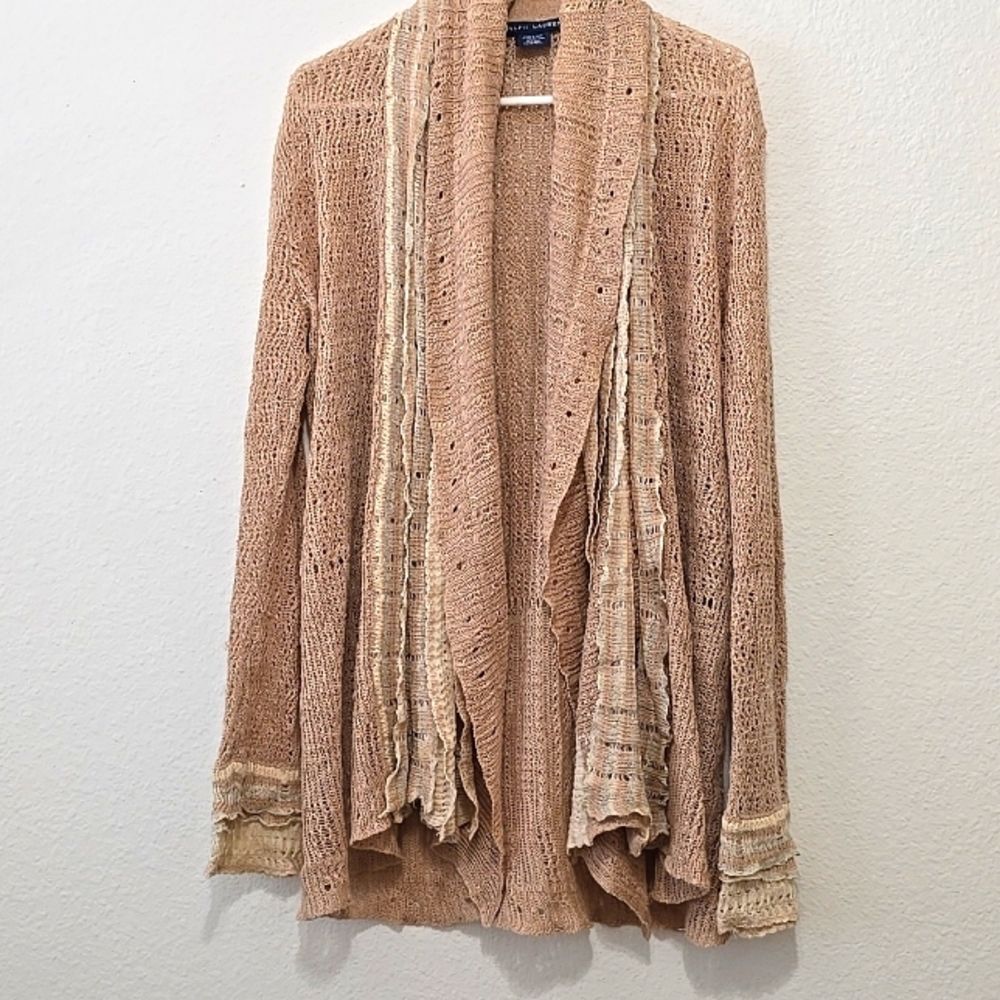 Ralph Laure n Linen & Silk Cardigan L